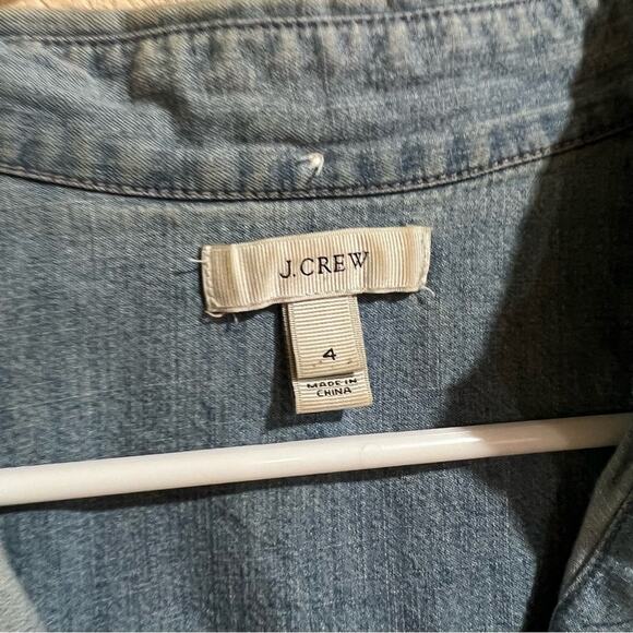 J. Crew chambray blue button up shirt 4 - Picture 5 of 7